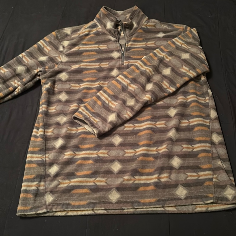 Eddie Bauer men’s quarter zip sweater.